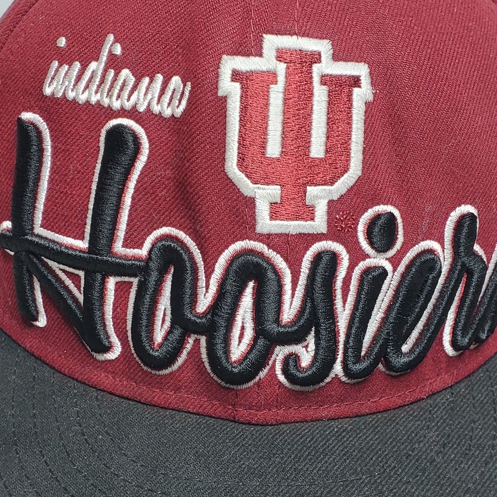 Indiana Hoosiers New Era‎ 9FIFTY Snapback Hat Cap NCAA Red Black IU Script Logo